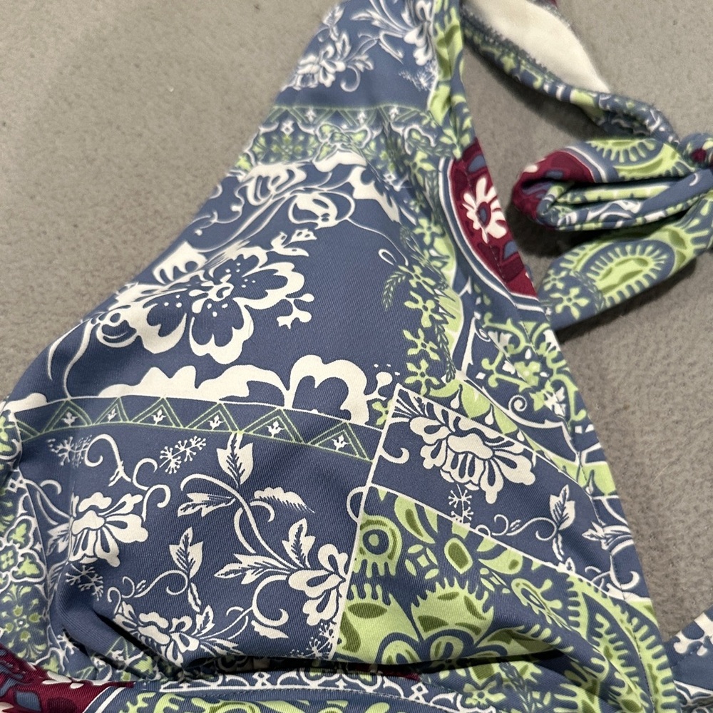 Title Nine Floral Patchwork Bikini Top - image 5